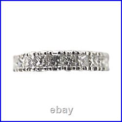 1.10 Ct Diamond 10 Princess Sh 4 Prong Set Diamond Ring Diamond Band 18 K Gold