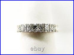 1.10 Ct Diamond 10 Princess Sh 4 Prong Set Diamond Ring Diamond Band 18 K Gold