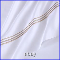 100% Egyptian Cotton 4-Piece Sateen Sheet Set King Gold PURE PARIMA