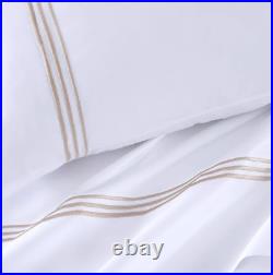 100% Egyptian Cotton 4-Piece Sateen Sheet Set King Gold PURE PARIMA