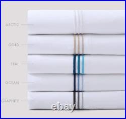 100% Egyptian Cotton 4-Piece Sateen Sheet Set King Gold PURE PARIMA