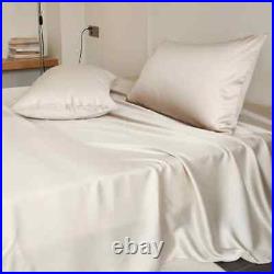 100% Silk Luxury Mulberry Silk Bedding Sets Fitted Sheet Flat Sheet Pillowcase