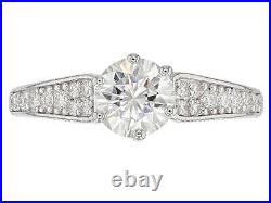 10K Two Tone Pure Gold With Prong Set 0.50CT Cubic Zirconia Solitaire Women Ring