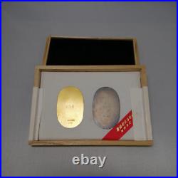 - 13G Pure Gold, Silver, Gold Sterling Silver Oval Set