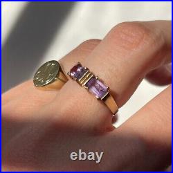 14K Amethyst Ring in Toi et Moi Setting, Size 5.5, 1.85 grams, Perfect Promise