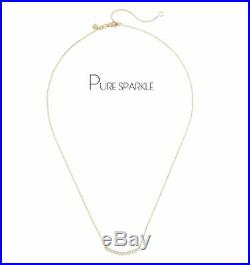14K Gold 0.45 Ct. Bezel Set Diamond Classic Pendant Necklace Fine Jewelry