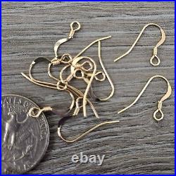 14K Gold Filled Earwire Earring Findings Earring Hooks Pure French 20-100