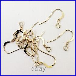 14K Gold Filled Earwire Earring Findings Earring Hooks Pure French 20-100