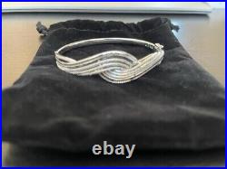 14K White Gold Plated 5Piece Set 1Ct Diamonds+ Necklace+ Bangle+ Earrings+ Ring