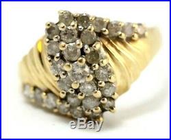 14k Pure Gold Art Deco Revival Ring withDiamond Set