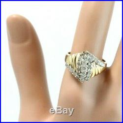 14k Pure Gold Art Deco Revival Ring withDiamond Set