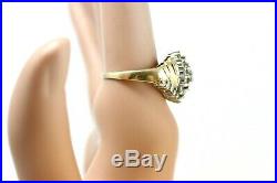 14k Pure Gold Art Deco Revival Ring withDiamond Set