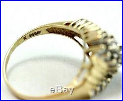 14k Pure Gold Art Deco Revival Ring withDiamond Set