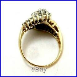 14k Pure Gold Art Deco Revival Ring withDiamond Set