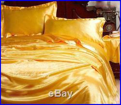 16.5MM Pure Silk Fitted Flat Pillowcases 4pcs Sheets Set