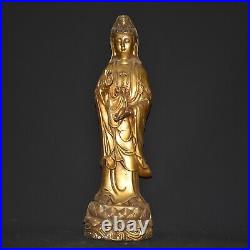 17.7Chian Pure copper gold plated Three Sages Buddha statue three A set Statues