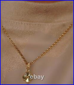 18k Solid Gold Earrings with Necklace Set 3.52 Grams