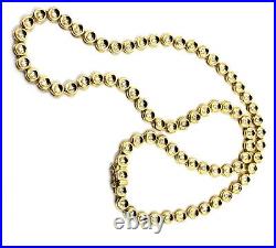 18k Solid Yellow Gold Bezel-Set Diamond Tennis Necklace 2.35Tcw