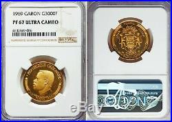 1969 Apollo 11 Coin Rare Gem Set-5 Coins-4 Ounces Pure Gold-ngc Slabbed W Case