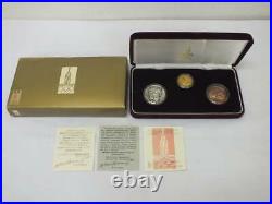1980 Moscow Olympics Commemoration Gold Silver Bronze Medal Types Set K24 Pure