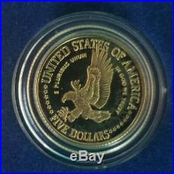 1986 Liberty (3) Coin PROOF Commemorative Set 90% Pure Gold 90% Pure Silver BU