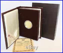 1990 Canada $100 1/4 Troy Oz Pure Gold Literacy Year Coin Bullion Proof Set