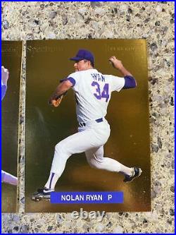 1993 Nolan Ryan Spectrum Pure Gold Set with COA MINT 3 card set