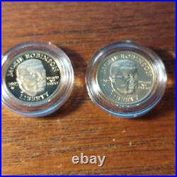 1997 Jackie Robinson 50th Anniversary 4 Coin Gold/Silver Set