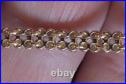 2 Carat Genuine Prong Set Diamonds Tennis Bracelet in 14k Yellow Gold 10.4 grams