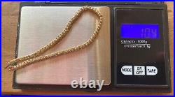 2 Carat Genuine Prong Set Diamonds Tennis Bracelet in 14k Yellow Gold 10.4 grams