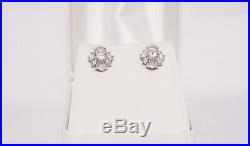 2 Carat Lab Diamond Earrings Set In 14k White Gold (Perfect Condition with Box)