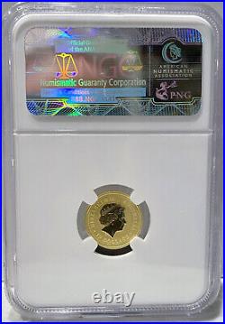 2000 AUSTRALIA Lunar YEAR of DRAGON Perfect 5 coin set NGC MS70- 3.4 oz gold