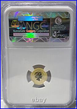 2000 AUSTRALIA Lunar YEAR of DRAGON Perfect 5 coin set NGC MS70- 3.4 oz gold