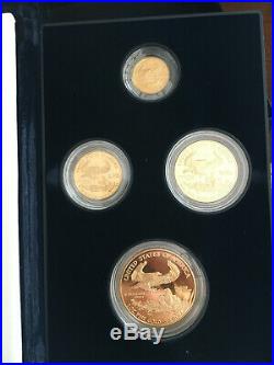 2000 American Eagle Gold Bullion Coins Proof Set 1.85oz 99.9% pure gold with COA