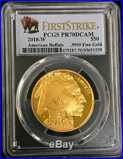 2006 to 2008 to 2019 Gold Buffalo proof set PCGS PR70 FS 18 coins all perfect