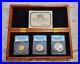 2008 U. S. Mint Bald Eagle ANACS PR70 Gold Silver Graded Perfect Set with Case