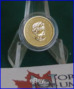 2010 CANADA Piedfort pure gold & silver 2 coin rev proof finish set in org case