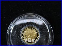 2012 Gold Proof Set Miniature Pure Gold Decimal Set Royal Australian Mint