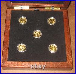 2013 Canada 1/10oz 99.99 Fine Gold 5-Coin Set Take a Look