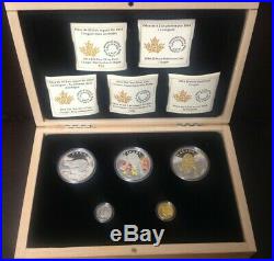 2014 Cougar 5-Coin Pure GOLD, PLATINUM and SILVER Set