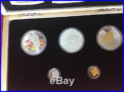 2014 Cougar 5-coin Pure Gold, Platinium and 3 Silver Set