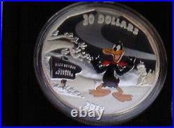 2015 $20 Looney Tunes 99.99% Pure Silver 4-Coin Set and Watch