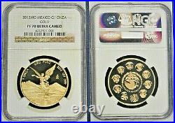 2015 Mexico Mo Proof Gold Libertad Perfect NGC PF 70 Ultra Cameo 5 Coin Set