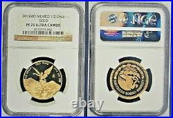 2015 Mexico Mo Proof Gold Libertad Perfect NGC PF 70 Ultra Cameo 5 Coin Set