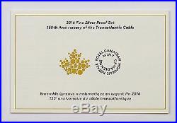 2016 150th Anniversary of the Transatlantic Cable Pure Silver & Gold Proof Set