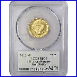 2016 W 100th Anniversary Gold Set SP 70 PCGS First Strikes SKUCPC17