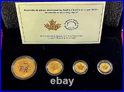 2016 gold maple leaf 4 coin set pure gold