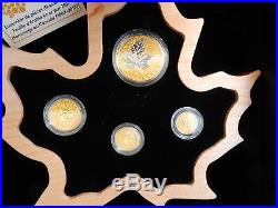 2017 Canada Pure Gold Fractional Maple Leaf Set. 99999 Fine