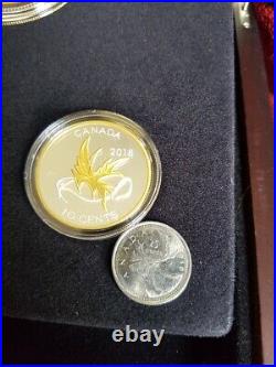 2018 Canada Pure Silver Gold-Plated 5-Coin Set Legacy of the Dime