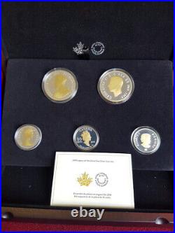 2018 Canada Pure Silver Gold-Plated 5-Coin Set Legacy of the Dime